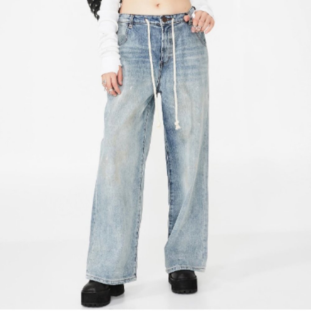 One Teaspoon Bad Boys High Waist Wide Leg Jeans Size 29